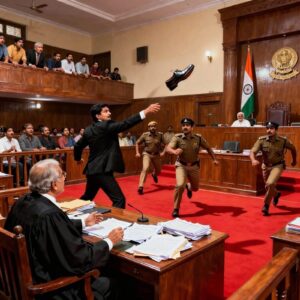 सुप्रीम कोर्ट में एक वकील ने भारत के मुख्य न्यायाधीश (Chief Justice of India - CJI) बी. आर. गवई की ओर जूता फेंकने की कोशिश की